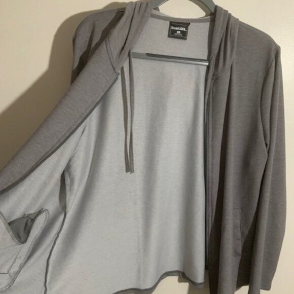 32 Degree Cool Heather Gray Full Zip Activewear Gym Women's Top - Size XL - Picture 3 of 5